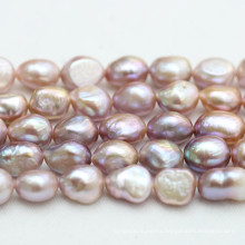 10-11mm Baroque Nugget Freshwater Pearl Strands, Lavender Color, Top Drilled Hole, E190013